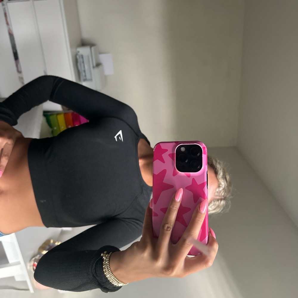 Gymshark Black Crop Top!